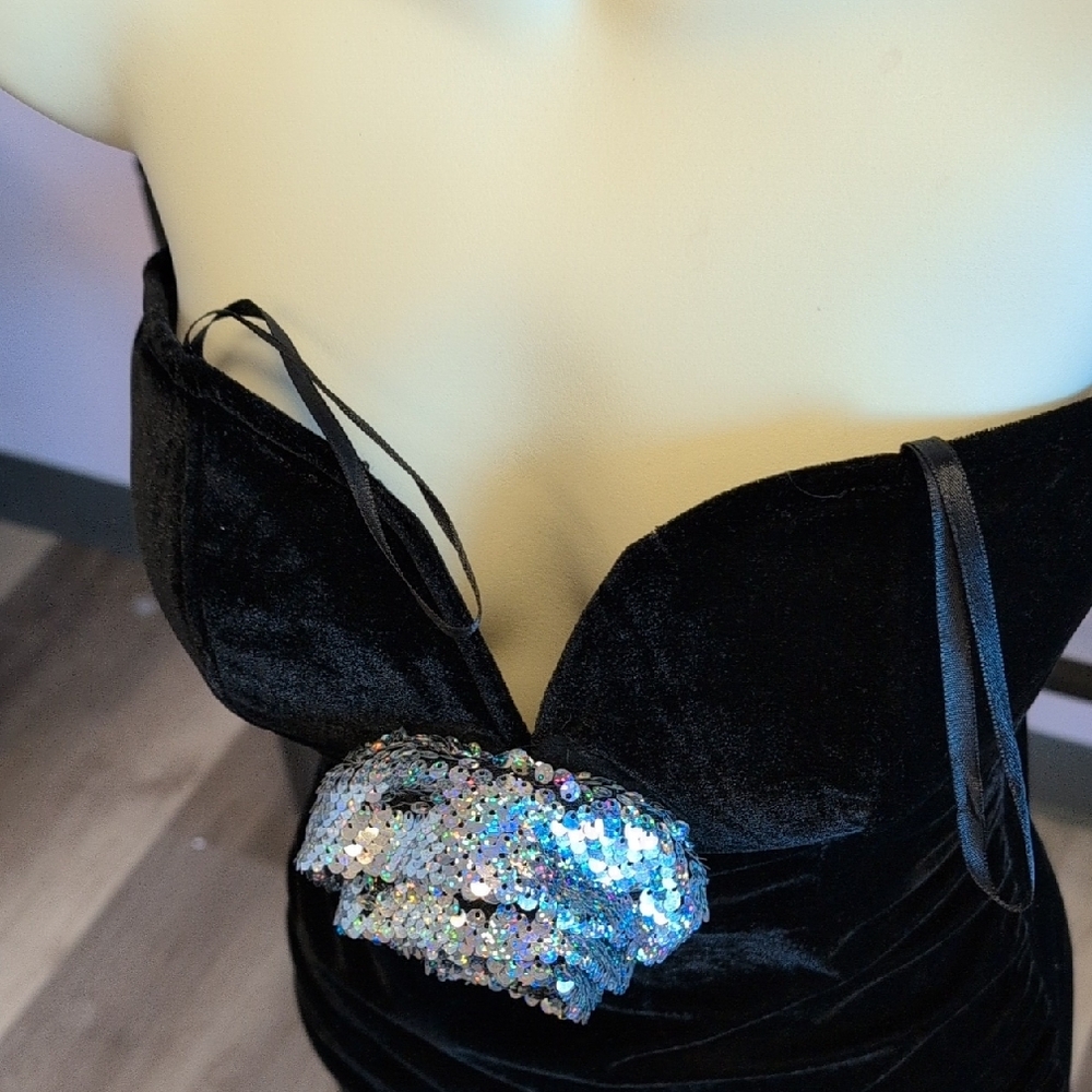 Honey and Rosie Black Dress with Sequin Accents - Picture 9 of 13